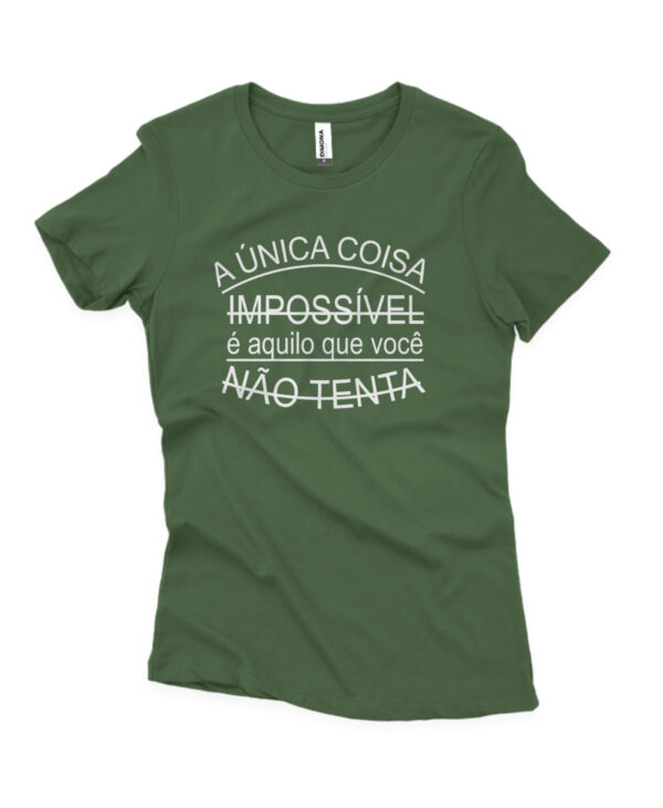 camisa feminina de trekking impossível verde musgo