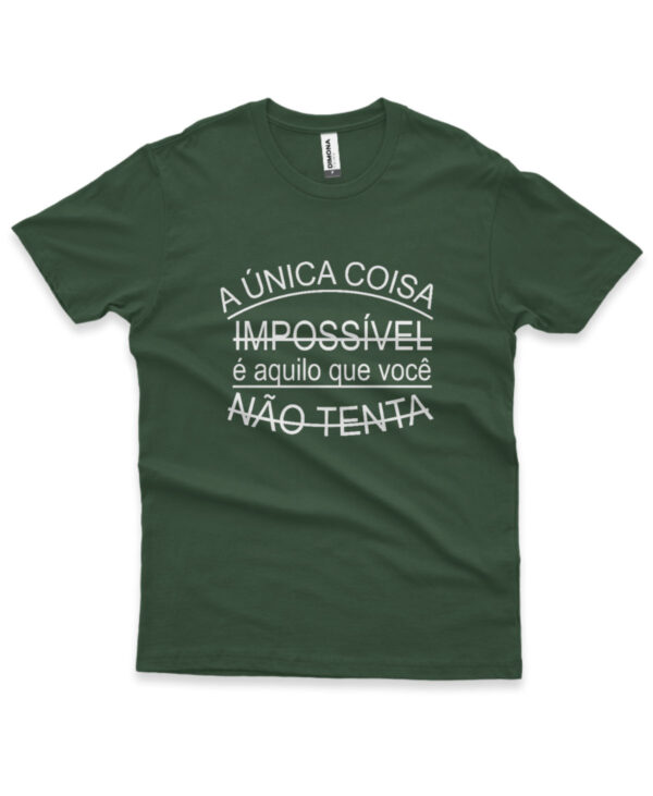 camisa personalizada de trilha impossivel-verde musgo