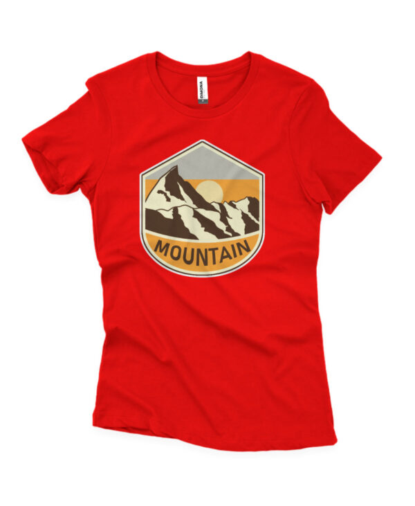 Camisa feminina de Montanhismo vermelho