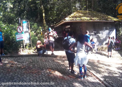 entrada para o inicio da trilha pedra bonita