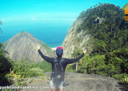 Costão de Itacoatiara visto do alto