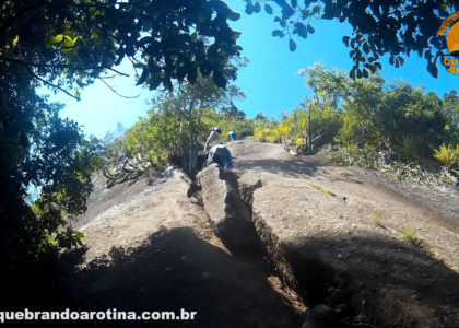 Início da escalada da Pedra do Elefante