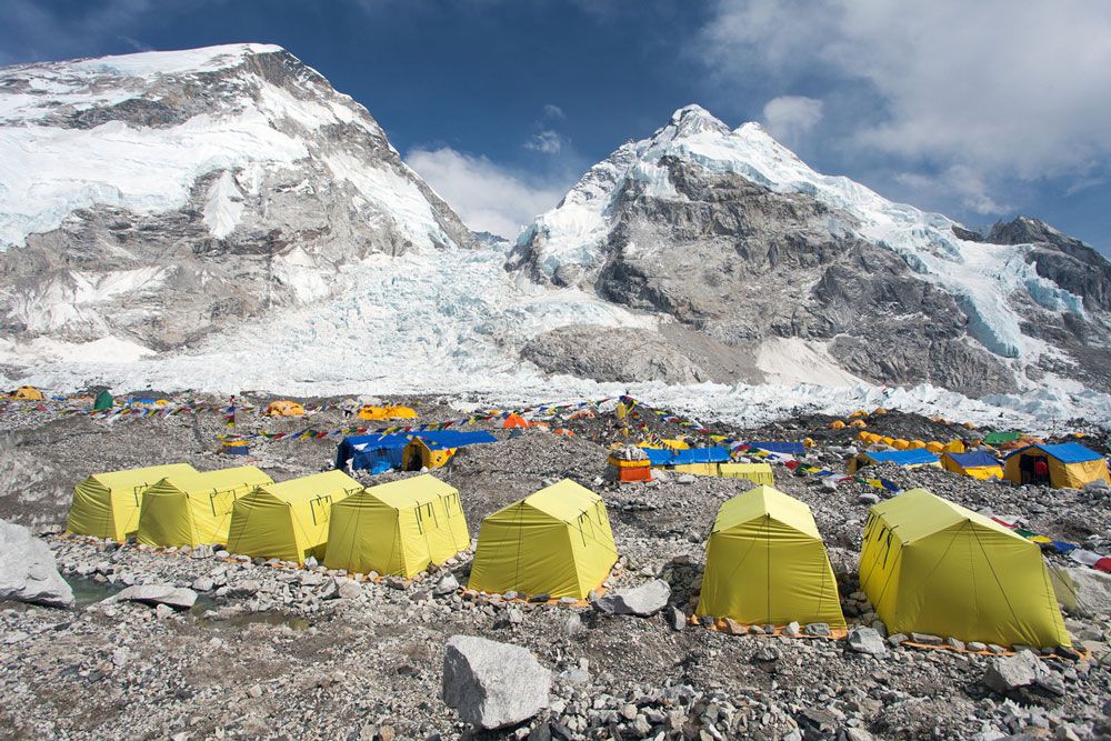 Acampamento do Mount Everest
