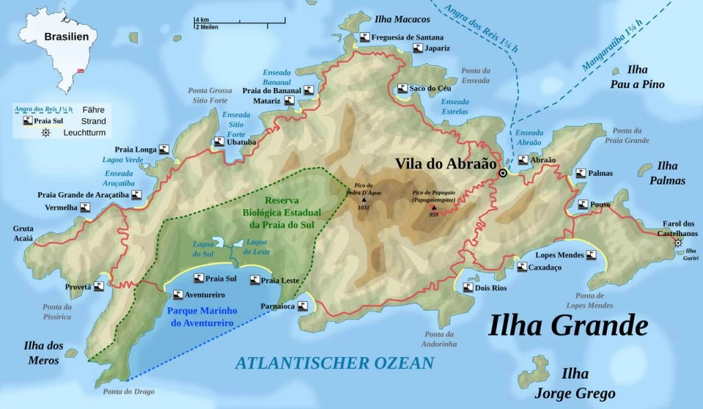 Mapa de Ilha Grande