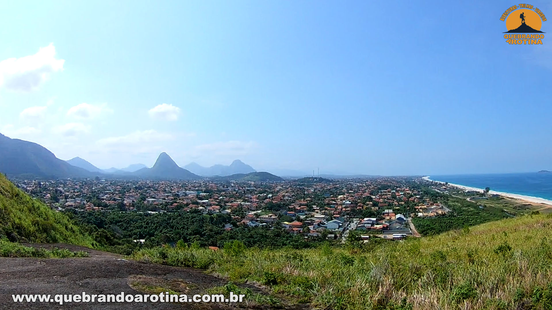 vista da trilha do morro da peca marica