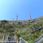 escadas da trilha do caledonia