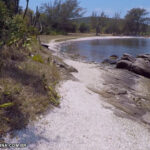 trajeto para a praia dos marinhos